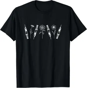 Aesthetic Nurse Injector Floral Nurse Injector T-Shirt