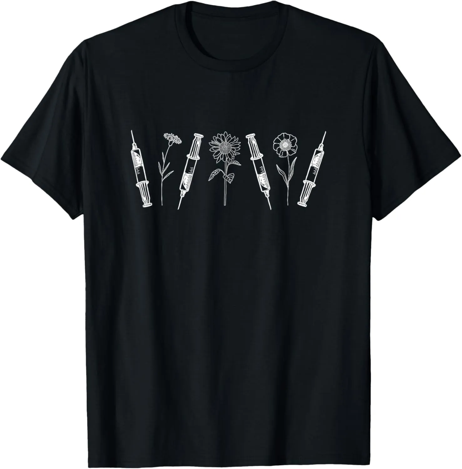 Aesthetic Nurse Injector Floral Nurse Injector T-Shirt
