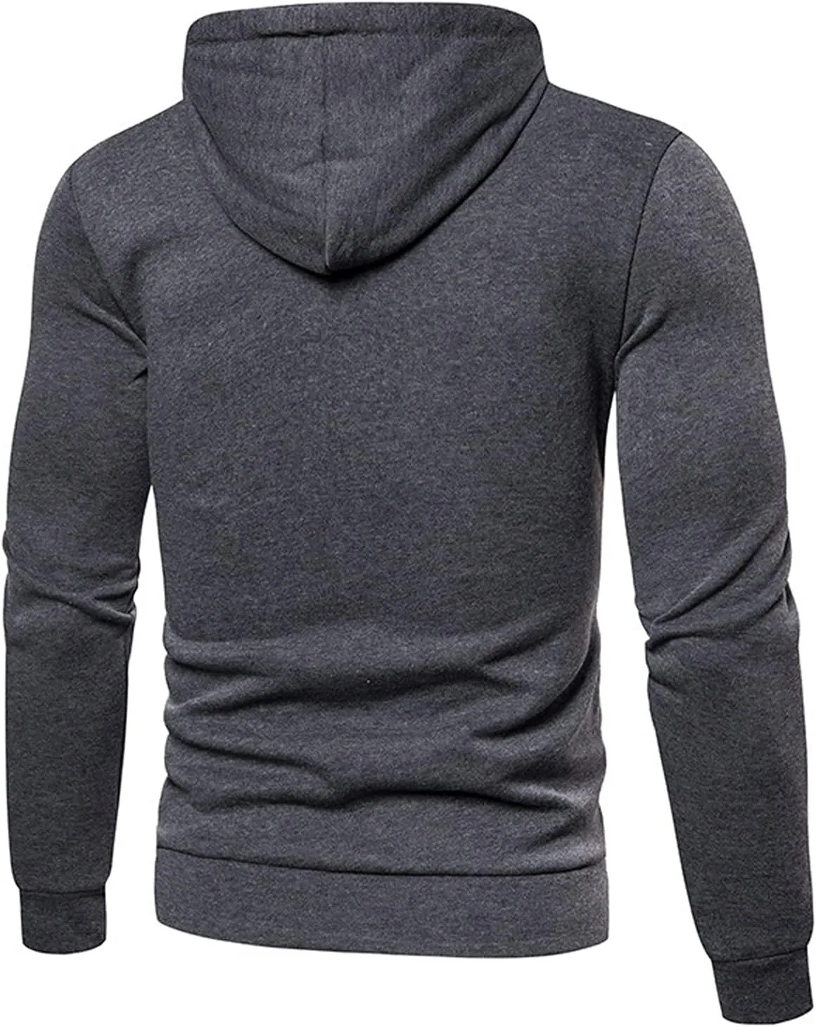 Mens Full Zip Hoodies 2023 Color Block Long Sleeve Casual Drawstring Sweatshirt Sport Outwear Jacket with Pockets