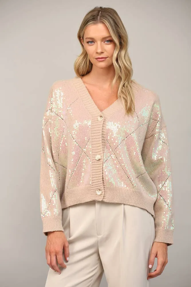 Moon Sequin Cardigan