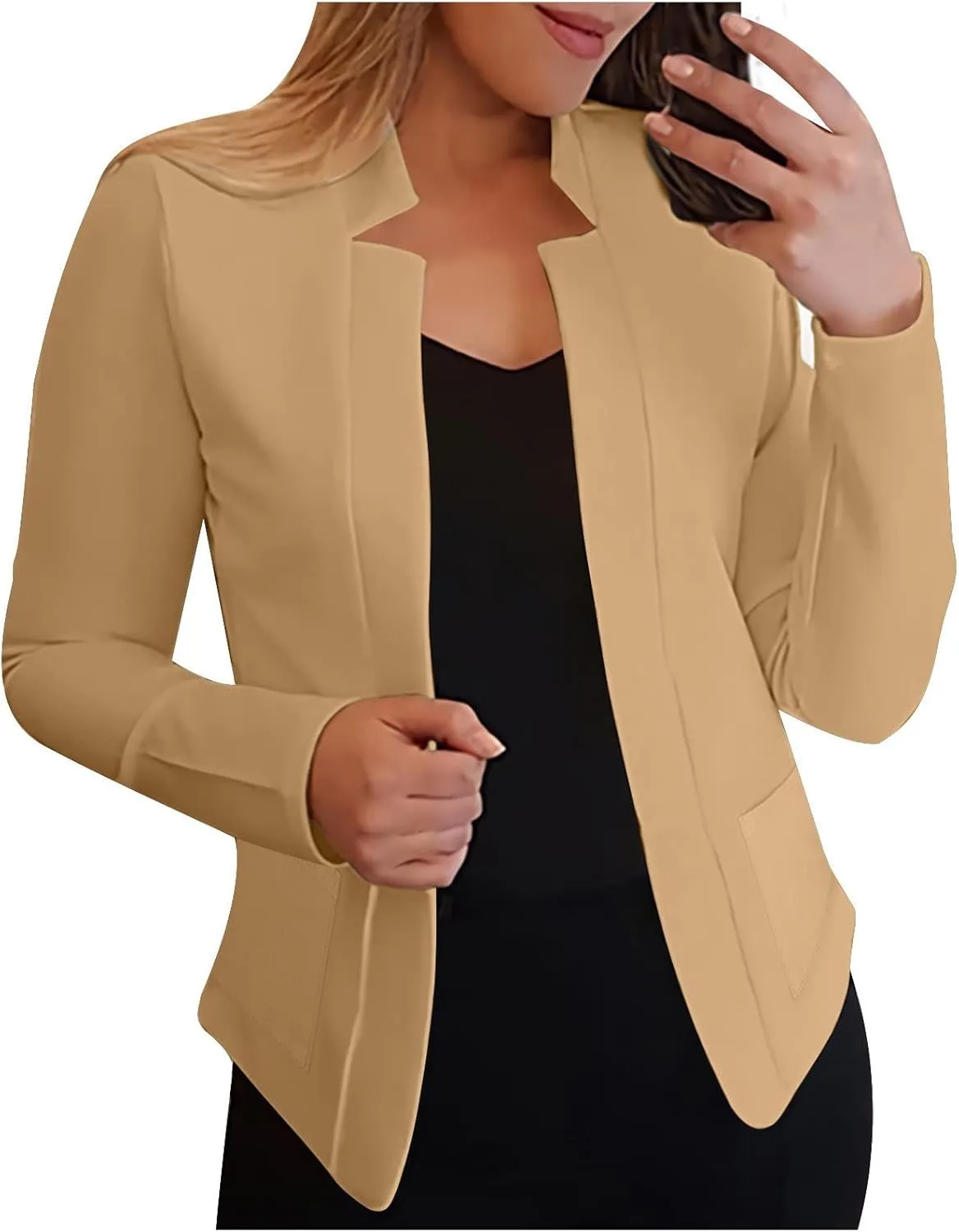 Women's Work Office Blazer Fall Fashion Business Casual Long Sleeve Petite Blazer Dressy Suit Jackets Trendy Outfits